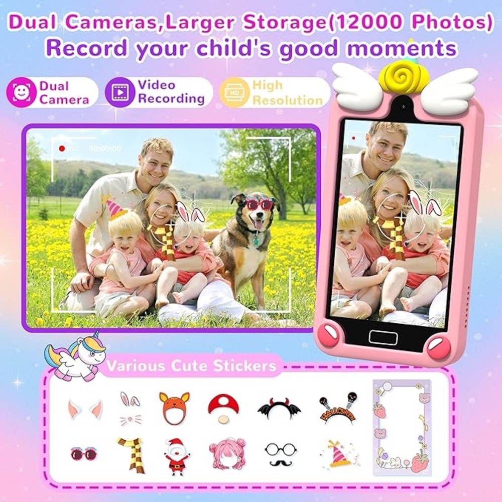 Kids Smart Phone for Girls – Fun, Learning & Entertainment in One - Picture 3 of 6